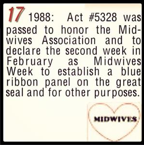 #OnThisDay #VIhistory 02171988: Act #5328 was passed to honor the Midwives Association...